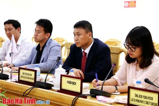 Tạo mọi điều kiện cho doanh nghiệp Hàn Quốc đầu tư vào Hà Tĩnh ảnh 3