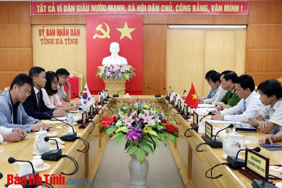 Tạo mọi điều kiện cho doanh nghiệp Hàn Quốc đầu tư vào Hà Tĩnh ảnh 1