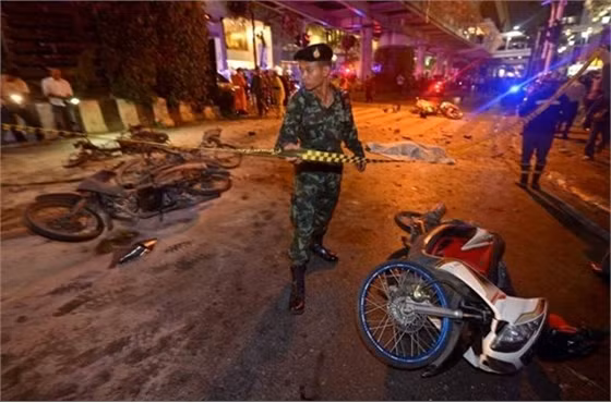 Ảnh minh họa về một vụ nổ bom ở Thái Lan. Nguồn: vietnamplus