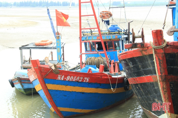 Biên phòng Hà Tĩnh bắt giữ 2 tàu giã cào Nghệ An khai thác trái quy định