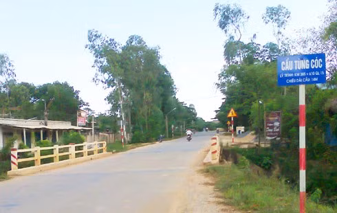 Cầu Tùng Cốc hôm nay.