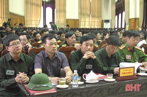 Khai mạc Diễn tập Khu vực phòng thủ huyện Đức Thọ năm 2019