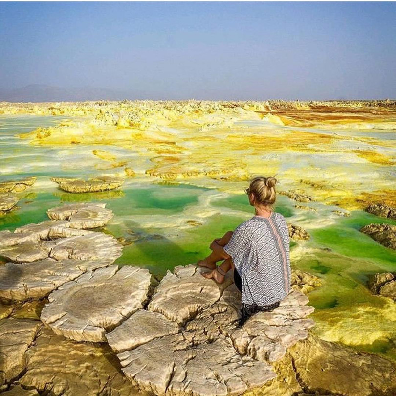 Vùng đất kỳ lạ có địa hình như bề mặt sao Hỏa