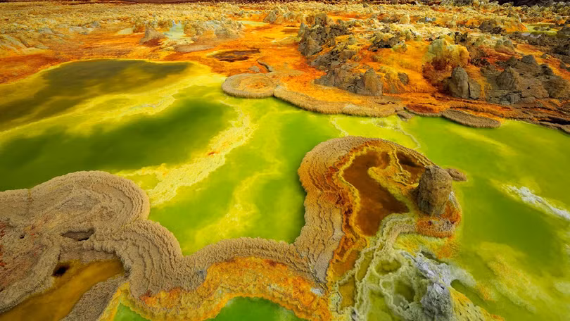 Vùng đất kỳ lạ có địa hình như bề mặt sao Hỏa