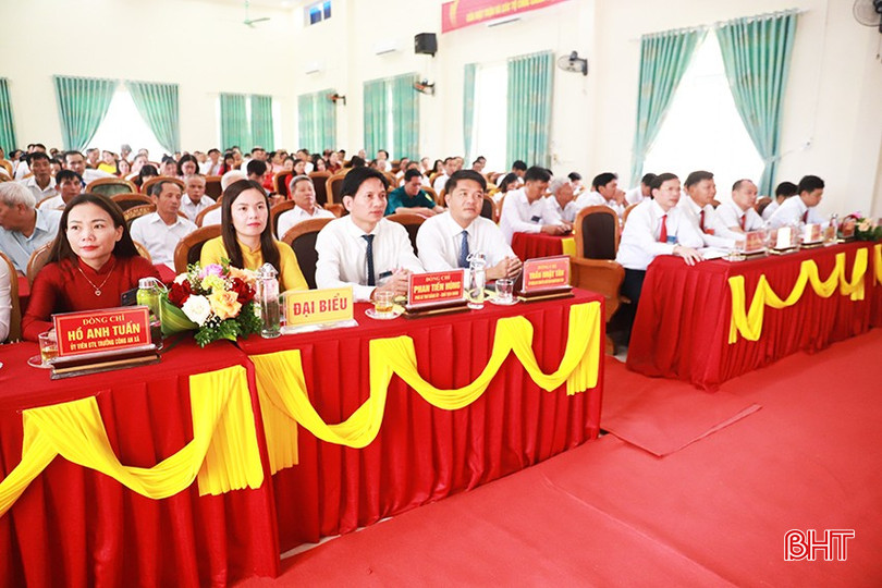 Đại biểu tham dự Đại hội đại biểu MTTQ Việt Nam xã Sơn Tiến.
