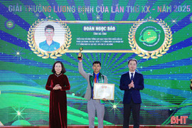 Hà Tĩnh có 2 thanh niên nhận Giải thưởng Lương Định Của