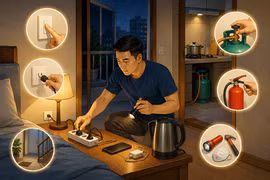 Kiểm tra an toàn trước khi ngủ - thói quen nhỏ, hiệu quả lớn trong phòng cháy
