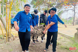 Tuổi trẻ Hà Tĩnh hưởng ứng Ngày Chủ nhật xanh chào mừng Đại hội XIV của Đảng
