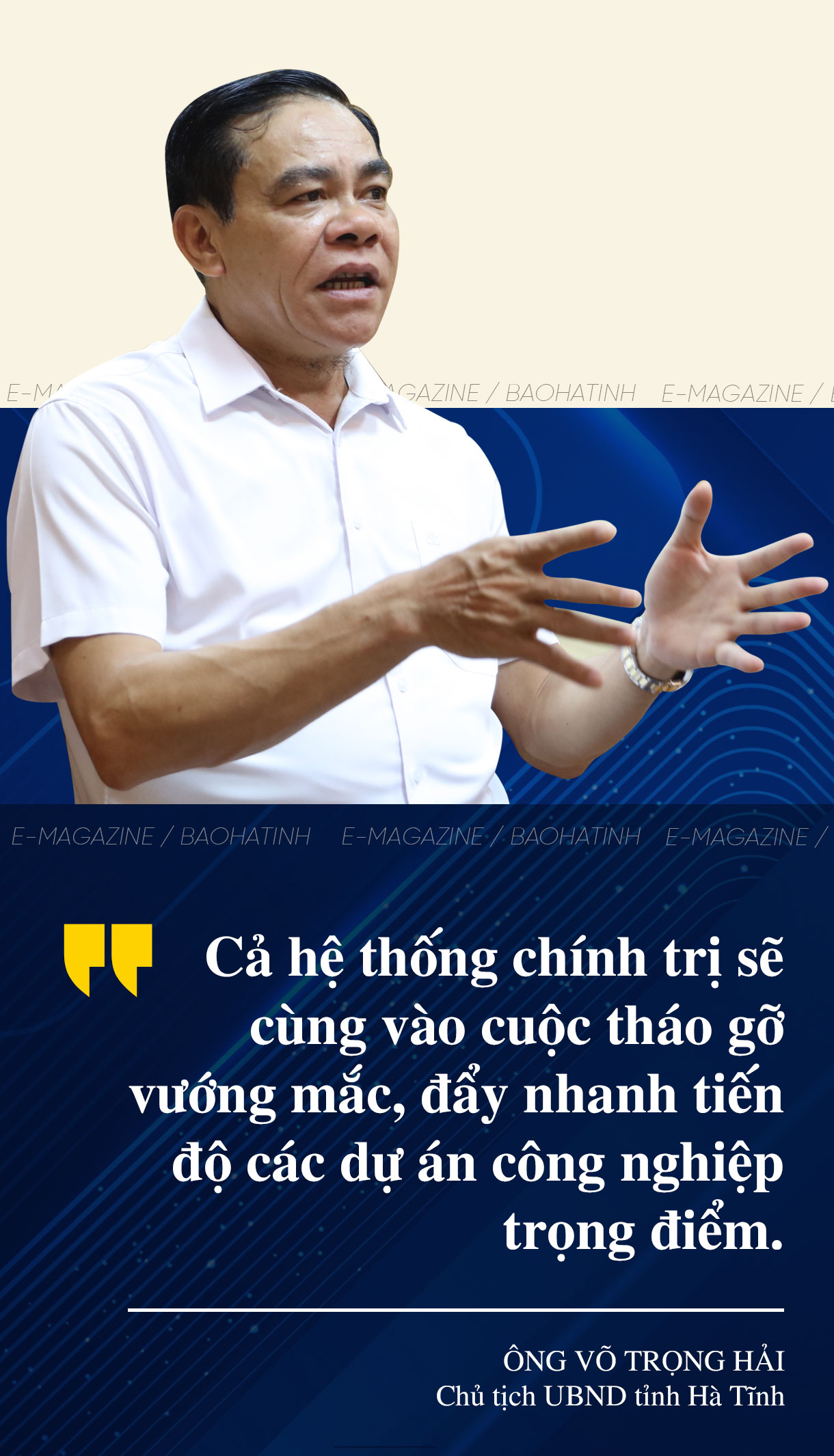 Chủ tịch UBND tỉnh Võ Trọng Hải: Quy hoạch tỉnh mở đường để Hà Tĩnh hiện thực hóa chiến lược phát triển