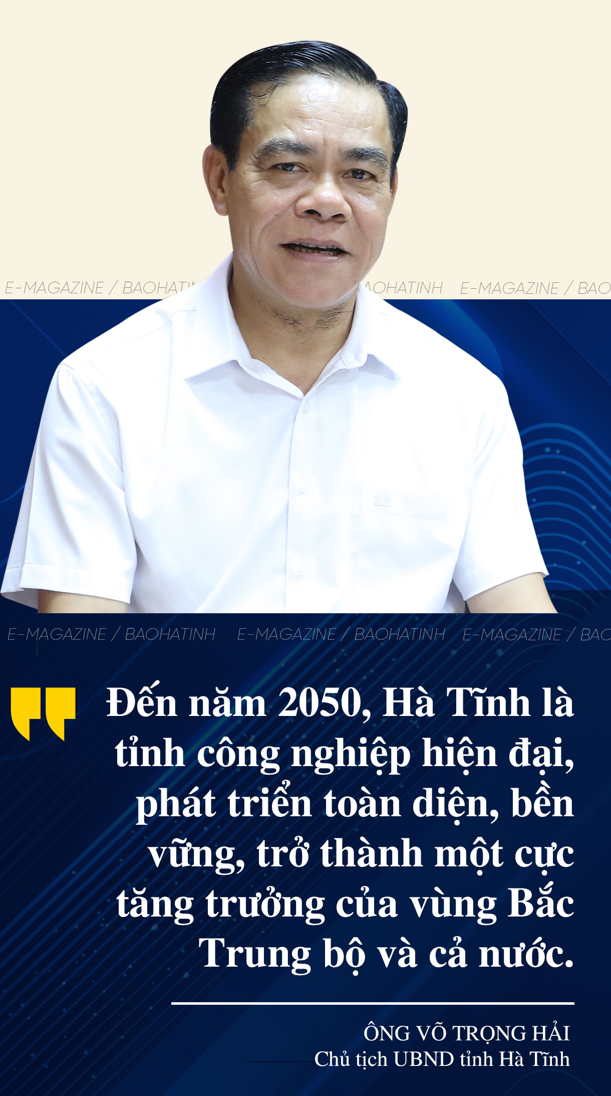 Chủ tịch UBND tỉnh Võ Trọng Hải: Quy hoạch tỉnh mở đường để Hà Tĩnh hiện thực hóa chiến lược phát triển