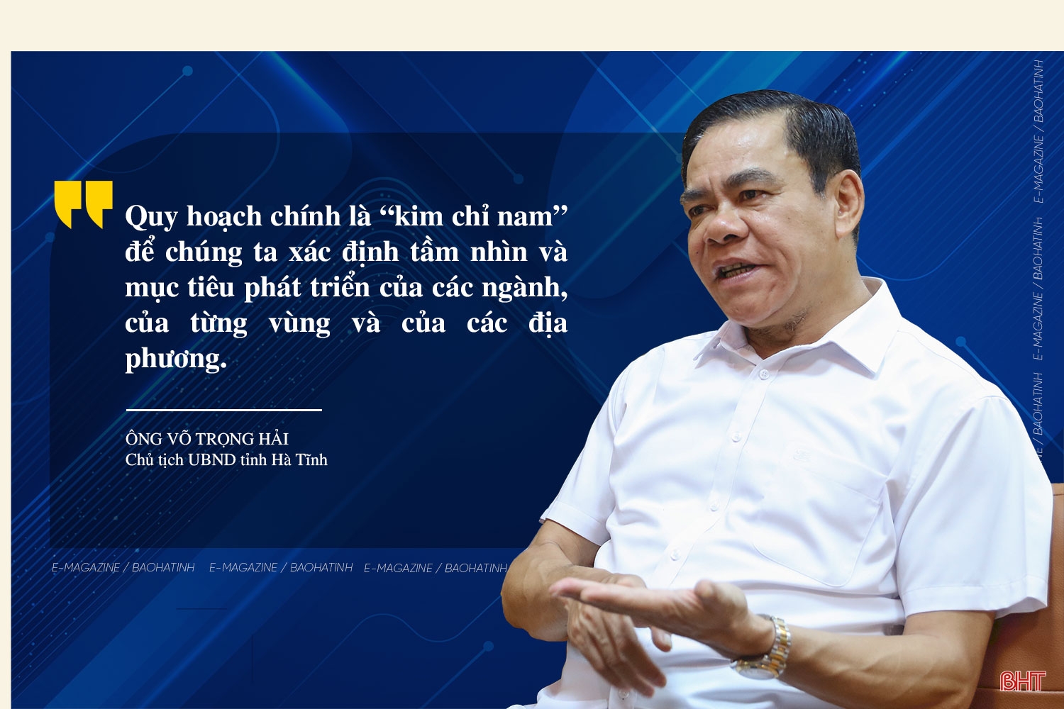 Chủ tịch UBND tỉnh Võ Trọng Hải: Quy hoạch tỉnh mở đường để Hà Tĩnh hiện thực hóa chiến lược phát triển