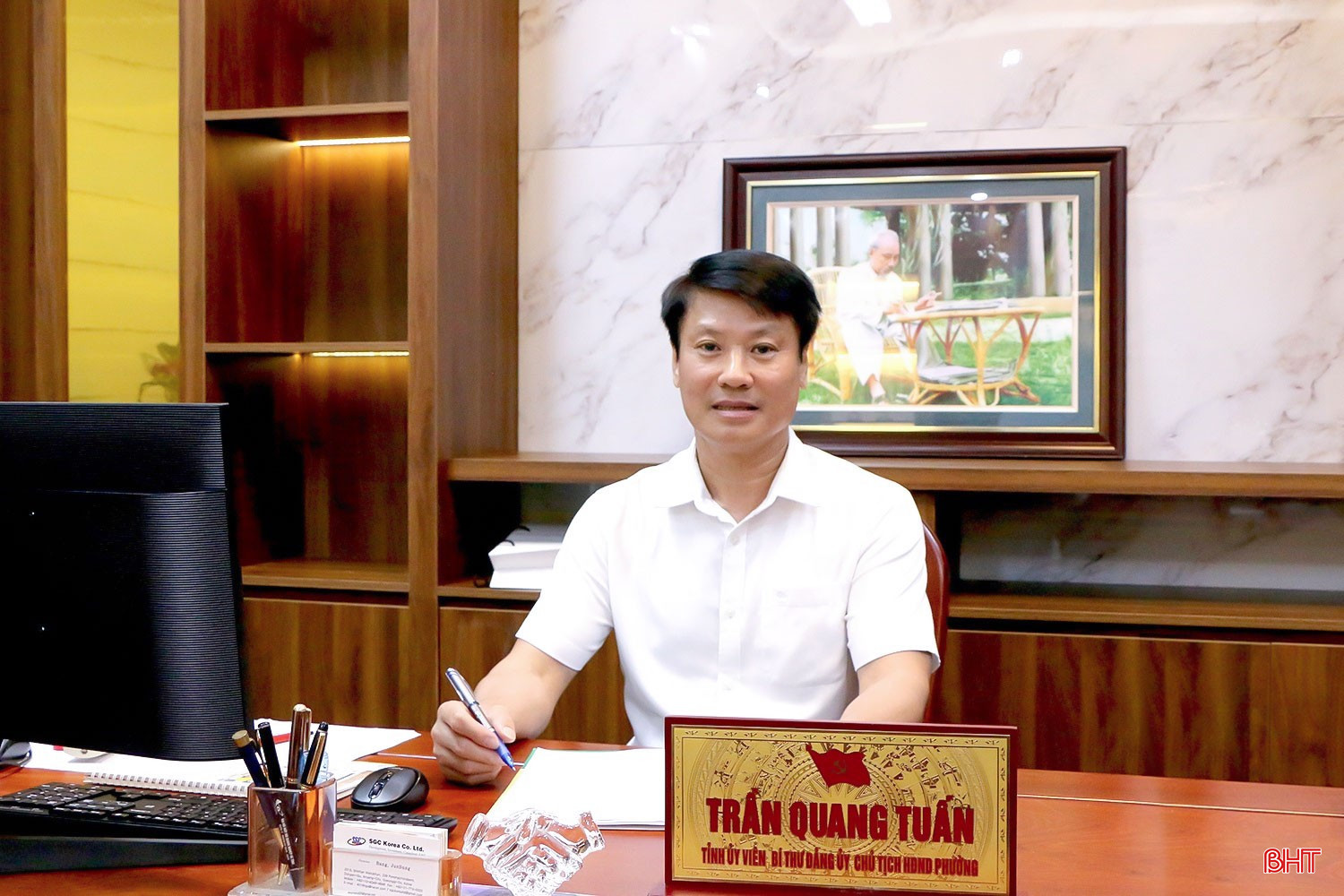 Ông Trần Quang Tuấn - Bí thư Đảng ủy, Chủ tịch HĐND phường Thành Sen bqbht_br_bt.jpg
