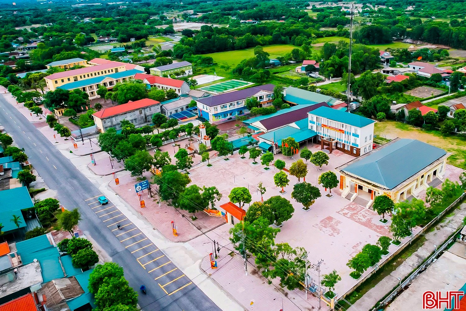 Trụ sở UBND xã Yên Hòa sau sáp nhập đặt tại xã Cẩm Dương cũ. a38.jpg