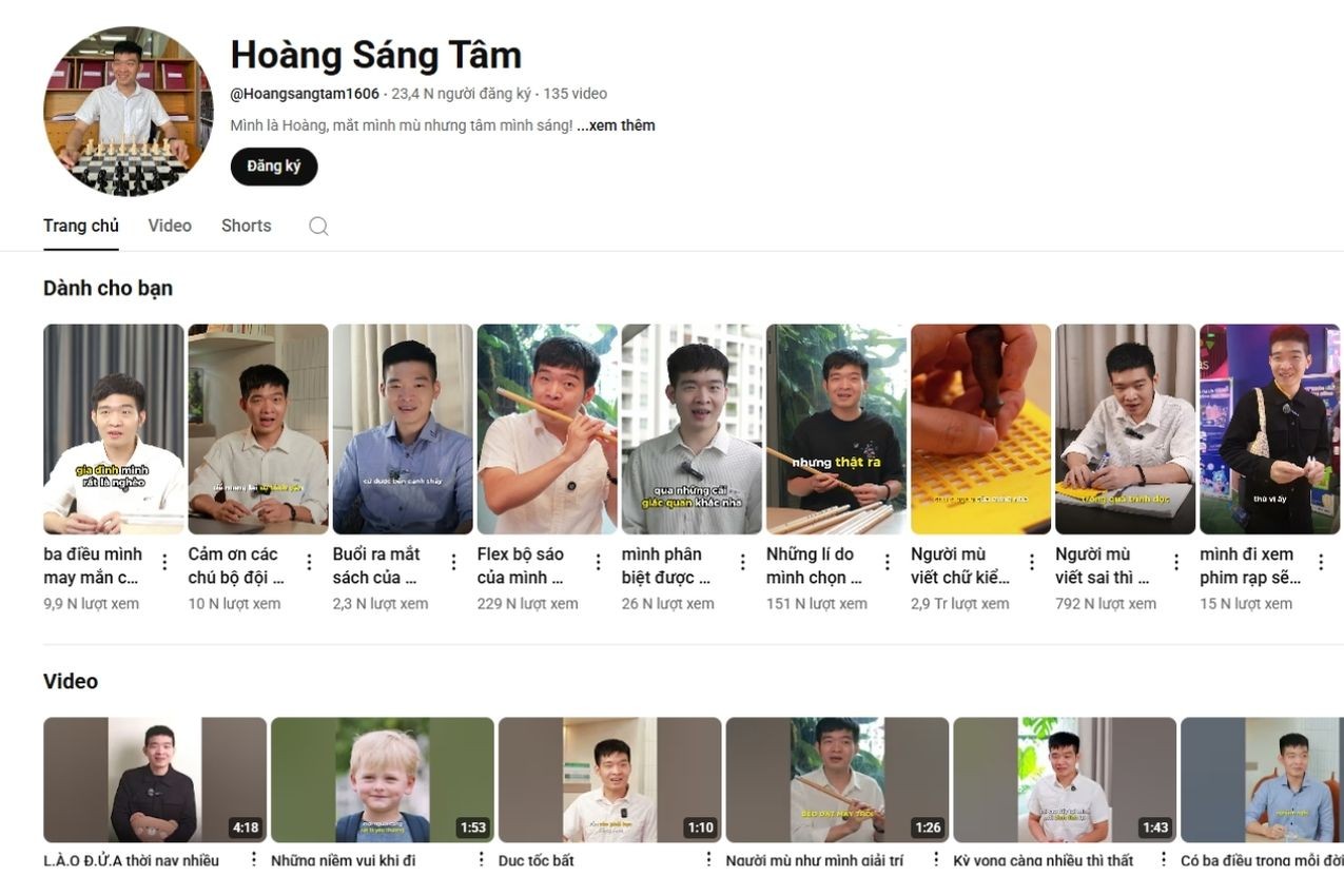 Kênh YouTube của Việt Hoàng hiện có hơn 23 ngàn người đăng ký. anh-3.jpg
