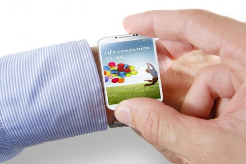 Ảnh minh họa về đồng hồ thông minh Galaxy Gear của Samsung