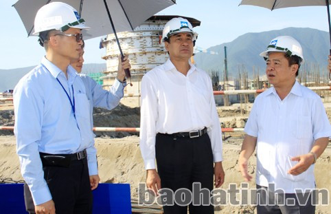 ... và kiểm tra tiến độ thi công lò cao số 1 – dự án Formosa