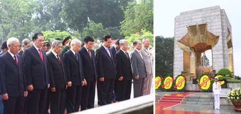 Lãnh đạo Đảng, Nhà nước vào Lăng viếng Chủ tịch Hồ Chí Minh ảnh 1