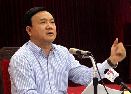 Bộ trưởng Bộ Giao thông vận tải Đinh La Thăng. Ảnh: Xuân Tùng