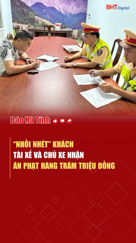 “Nhồi nhét” khách, tài xế và chủ xe nhận án phạt hàng trăm triệu đồng