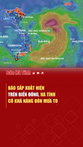 Bão sắp xuất hiện trên Biển Đông, Hà Tĩnh có khả năng đón mưa to