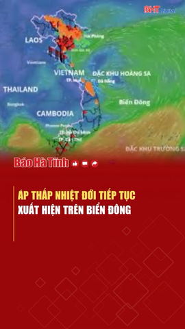 Diễn biến mới về áp thấp nhiệt đới trên Biển Đông