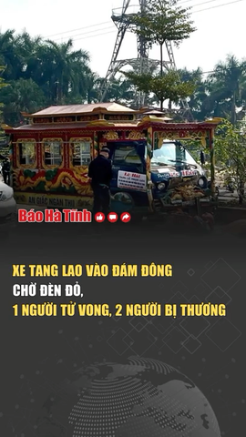 Xe tang lao vào đám đông chờ đèn đỏ, 1 người tử vong, 2 người bị thương