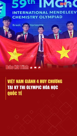 Việt Nam giành 4 huy chương tại kỳ thi Olympic Hóa học Quốc tế 