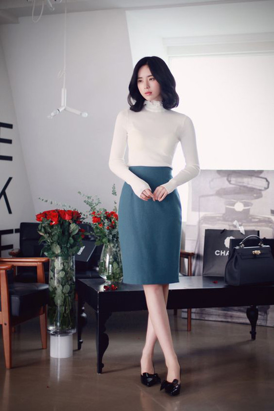 ton net thanh lich cung tong xanh diu mat