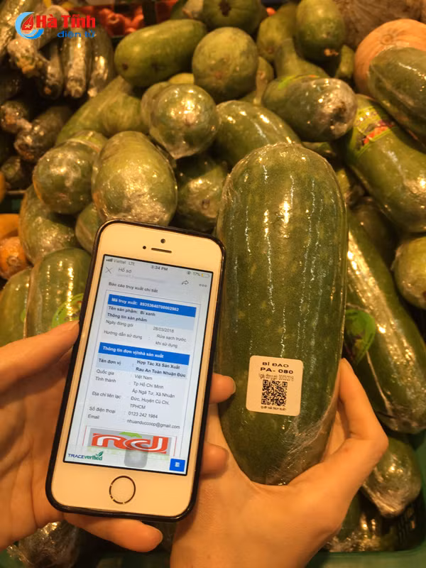 gan tem dien tu truy xuat nong san nha san xuat thieu man ma