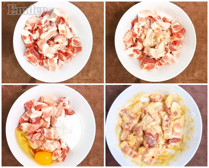 la mieng hao com voi thit heo sot dua thom ngon ngot thit an mai van them