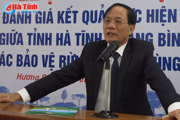 ha tinh nghe an quang binh ky ket phoi hop bao ve rung giap ranh