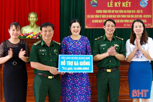 hoi phu nu huong khe ky ket phoi hop cung co an ninh bien gioi