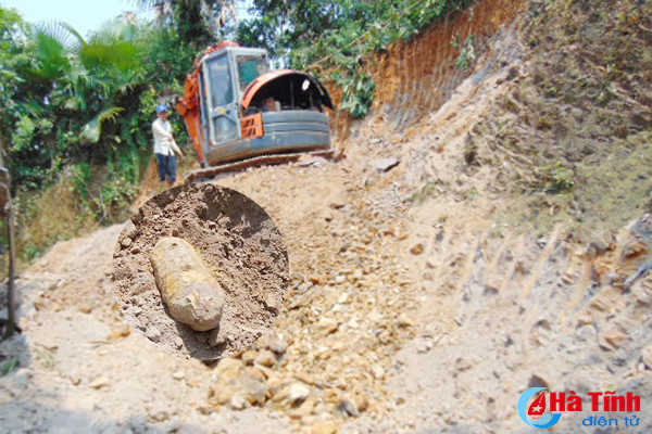 dao dat cai tao vuon phat hien qua bom 80kg