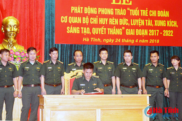 tuoi tre bien phong ha tinh thi dua xung kich quyet thang