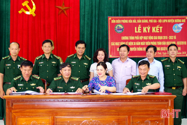 hoi phu nu huong khe ky ket phoi hop cung co an ninh bien gioi