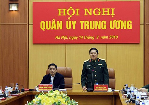 Quân ủy Trung ương tham gia ý kiến vào Đề án Trung ương 7 (khóa XII) về công tác cán bộ (Ảnh: Cổng TTĐT Bộ Quốc phòng) chuan bi de an trinh hoi nghi trung uong 7 bai ban than trong cong phu