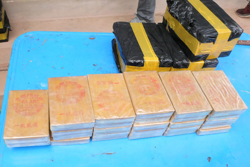 Lào thu giữ hơn 2,1 tấn ma túy, bắt 2 đối tượng