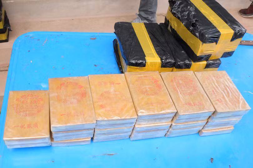 Lào thu giữ hơn 2,1 tấn ma túy, bắt 2 đối tượng