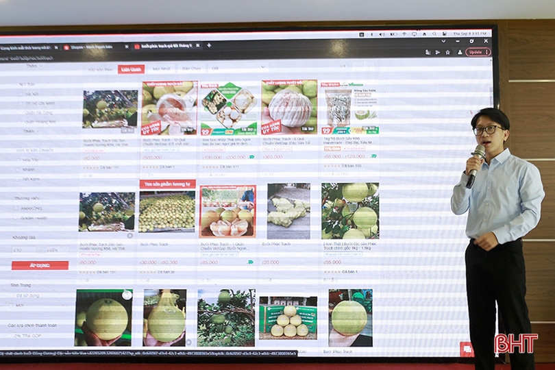 Hướng dẫn kỹ năng bán hàng trên sàn thương mại điện tử cho 160 thanh niên Hà Tĩnh