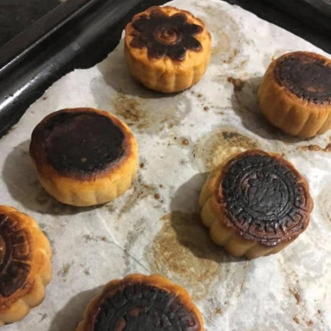 Ngán ngẩm khi làm bánh trung thu