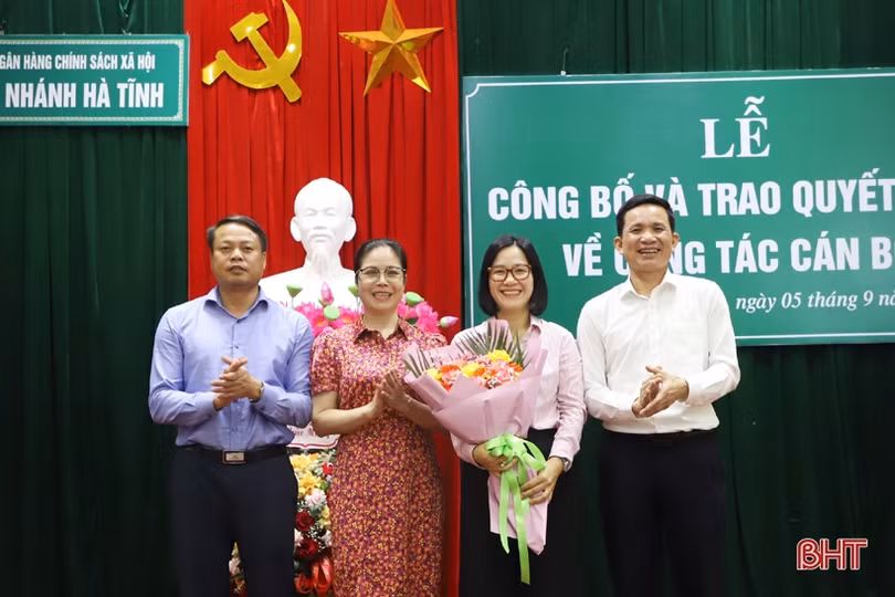 Bổ nhiệm Giám đốc Chi nhánh Ngân hàng Chính sách xã hội Hà Tĩnh