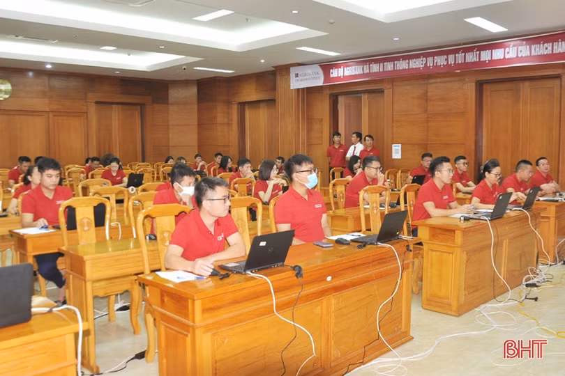 Agribank Chi nhánh Hà Tĩnh II tổ chức hội thi kiến thức nghiệp vụ năm 2022