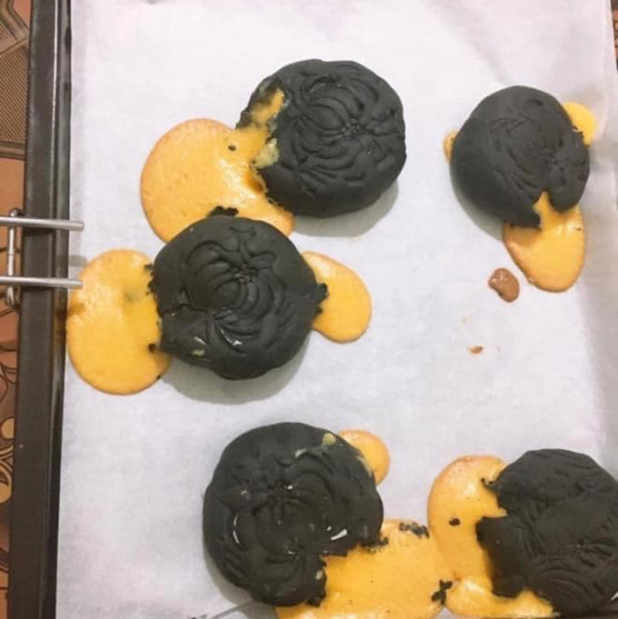 Ngán ngẩm khi làm bánh trung thu