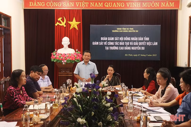 HĐND Hà Tĩnh giám sát công tác đào tạo nghề và giải quyết việc làm