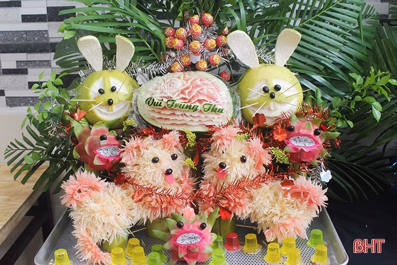 Dịch vụ mâm cỗ Trung thu ở Hà Tĩnh tất bật trả đơn cho khách