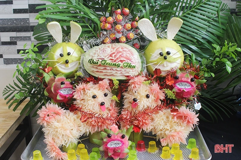 Dịch vụ mâm cỗ Trung thu ở Hà Tĩnh tất bật trả đơn cho khách