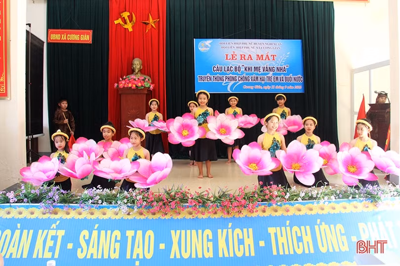 Giúp trẻ em xa mẹ ở Nghi Xuân phát triển toàn diện