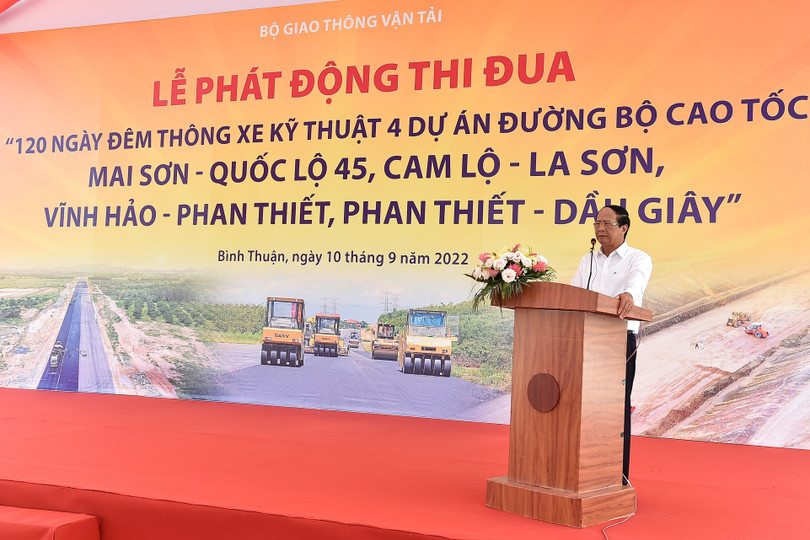 Tiến độ thi công cao tốc là thước đo trách nhiệm, danh dự, thương hiệu của nhà thầu