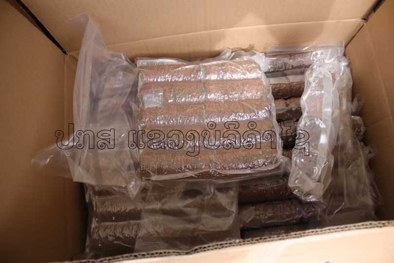 Lào thu giữ 1,6 tấn cần sa khô tại tỉnh giáp Hà Tĩnh