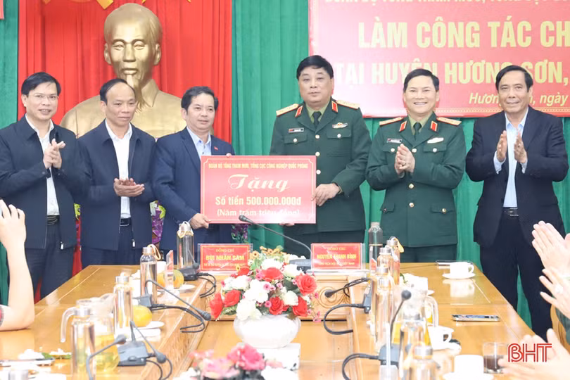 550 triệu đồng hỗ trợ công tác an sinh xã hội ở Hương Sơn